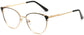 Cici Cateye Black Eyeglasses from ANRRI, angle view