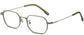 Cillian Geometric Green Eyeglasses from ANRRI, angle view