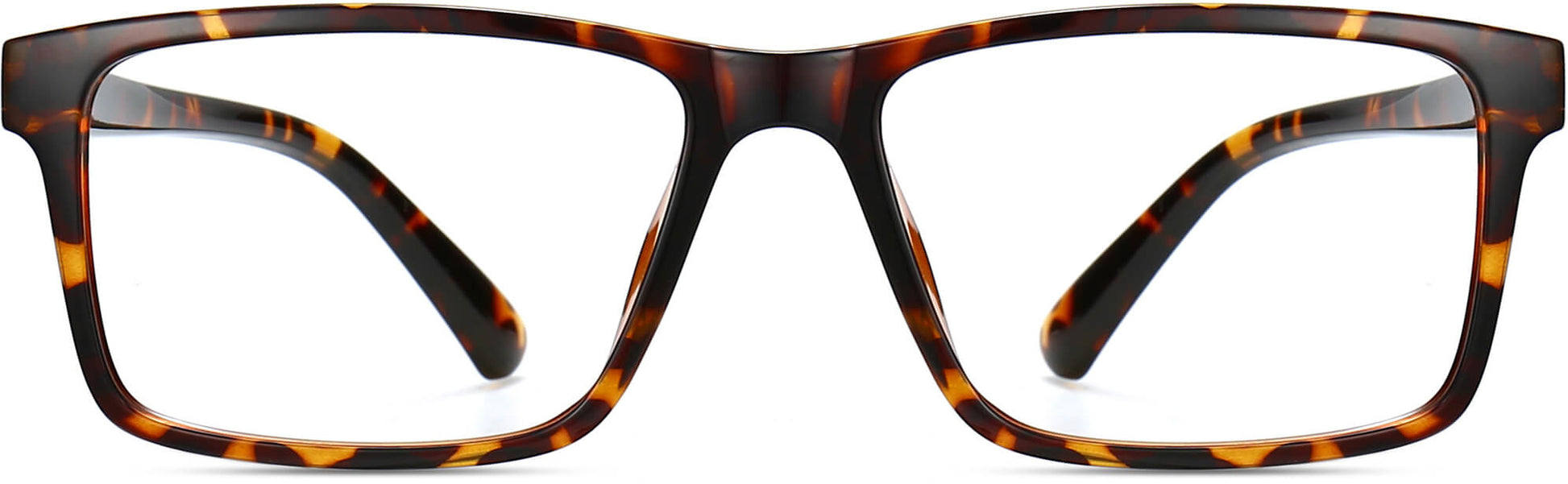 Claire Rectangle Tortoise Eyeglasses from ANRRI, front view