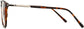 Clementine Round Tortoise Eyeglasses from ANRRI, side view