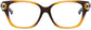 Cleo Cateye Brown Eyeglasses from ANRRI, front view