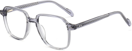 Cohen Square Gray Eyeglasses from ANRRI, angle view