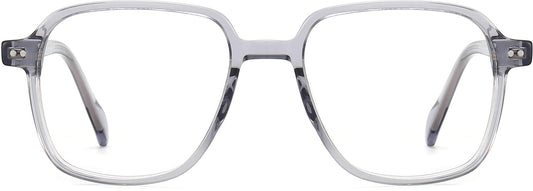 Cohen Square Gray Eyeglasses from ANRRI, front view