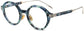 Comet Round Tortoise Eyeglasses from ANRRI, angle view