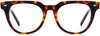 Corey Round Tortoise Eyeglasses from ANRRI, front view