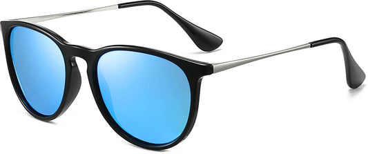 Creo Blue Mirror Plastic Sunglasses from ANRRI
