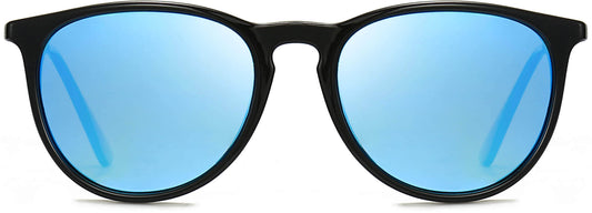 Creo Blue Mirror Plastic Sunglasses from ANRRI