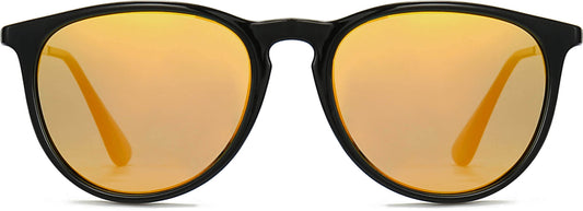 Creo Orange Mirror Plastic Sunglasses from ANRRI