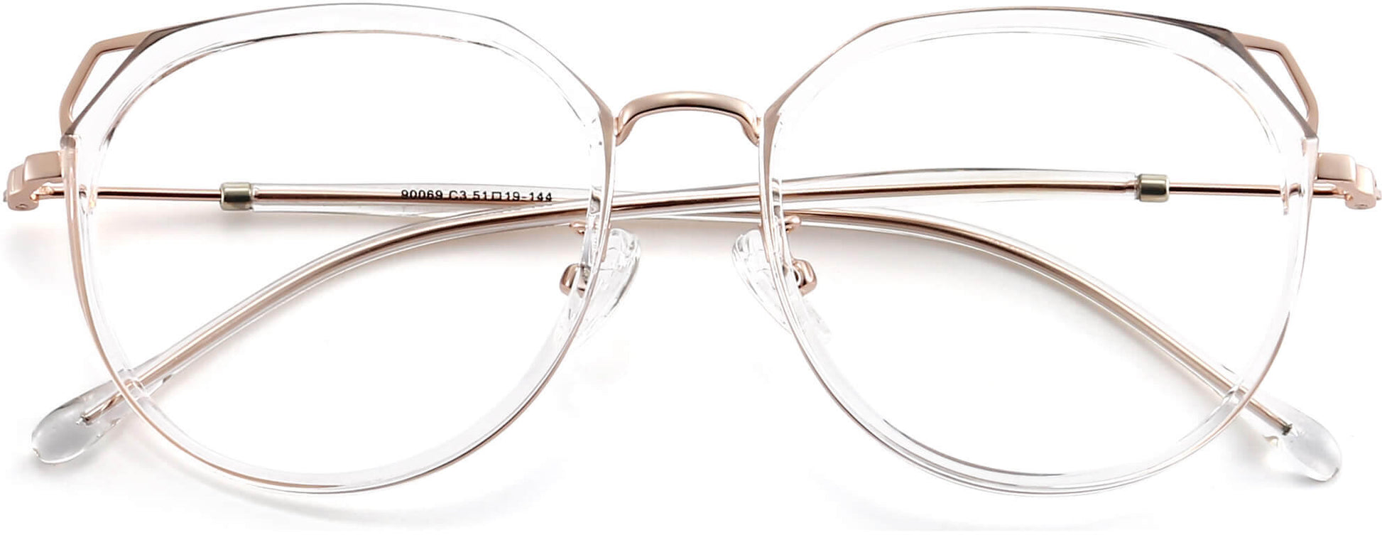 Cynthia Cateye Clear Eyeglasses rom ANRRI, closed view