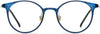 Dahlia Round Blue Eyeglasses from ANRRI, front view