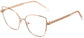 Daisy Cateye Rose Pink Eyeglasses from ANRRI, angle view