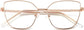Daisy Cateye Rose Pink Eyeglasses from ANRRI, closed view