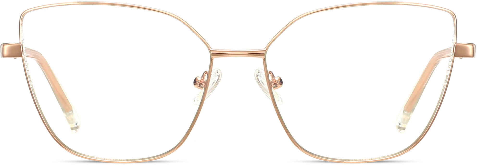 Daisy Cateye Rose Pink Eyeglasses from ANRRI, front view