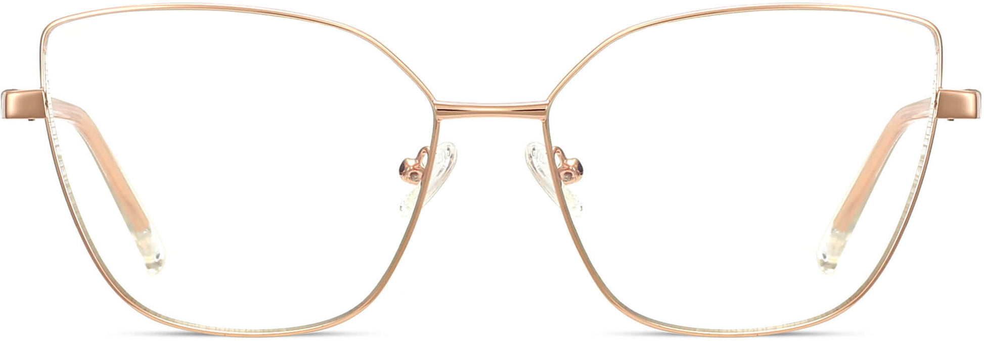 Daisy Cateye Rose Pink Eyeglasses from ANRRI, front view