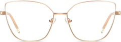 Daisy Cateye Rose Pink Eyeglasses from ANRRI, front view