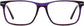 Damla Rectangle Purple Eyeglasses from ANRRI, front view