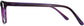 Damla Rectangle Purple Eyeglasses from ANRRI, side view