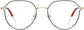 Daniella Geometric Black Eyeglasses from ANRRI, front view