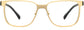 Danny Square Gold Eyeglasses from ANRRI, front view