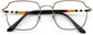 Daphne Geometric Black Eyeglasses from ANRRI, closed view