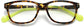 Darby square tortoise Eyeglasses from ANRRI, closed view