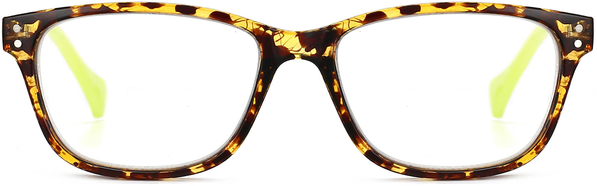 Darby square tortoise Eyeglasses from ANRRI, front view
