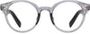 Dense Geometric Gray Eyeglasses from ANRRI, front view
