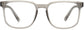 Denver Square Gray Eyeglasses from ANRRI, front view