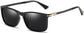 Diego Black Plastic Sunglasses from ANRRI, angle view