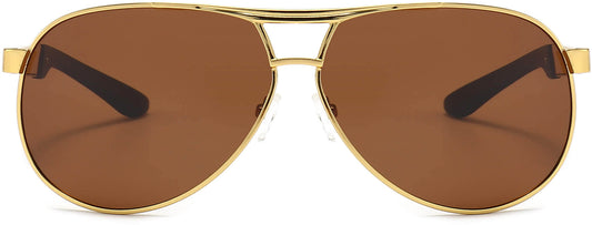 Diga Brown Stainless steel Sunglasses from ANRRI