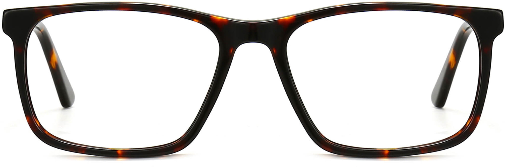 Dillon Square Tortoise Eyeglasses from ANRRI, front view