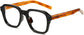 Donald Square Black Eyeglasses from ANRRI, angle view
