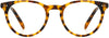 Dorian Round Tortoise Eyeglasses from ANRRI, front view