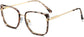 Dorothy Square Tortoise Eyeglasses from ANRRI, angle view