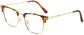Drake Browline Tortoise Eyeglasses from ANRRI, angle view