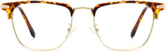 Drake Browline Tortoise Eyeglasses from ANRRI, front view
