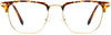 Drake Browline Tortoise Eyeglasses from ANRRI, front view