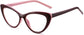 Drew Cateye Pink Eyeglasses from ANRRI, angle view