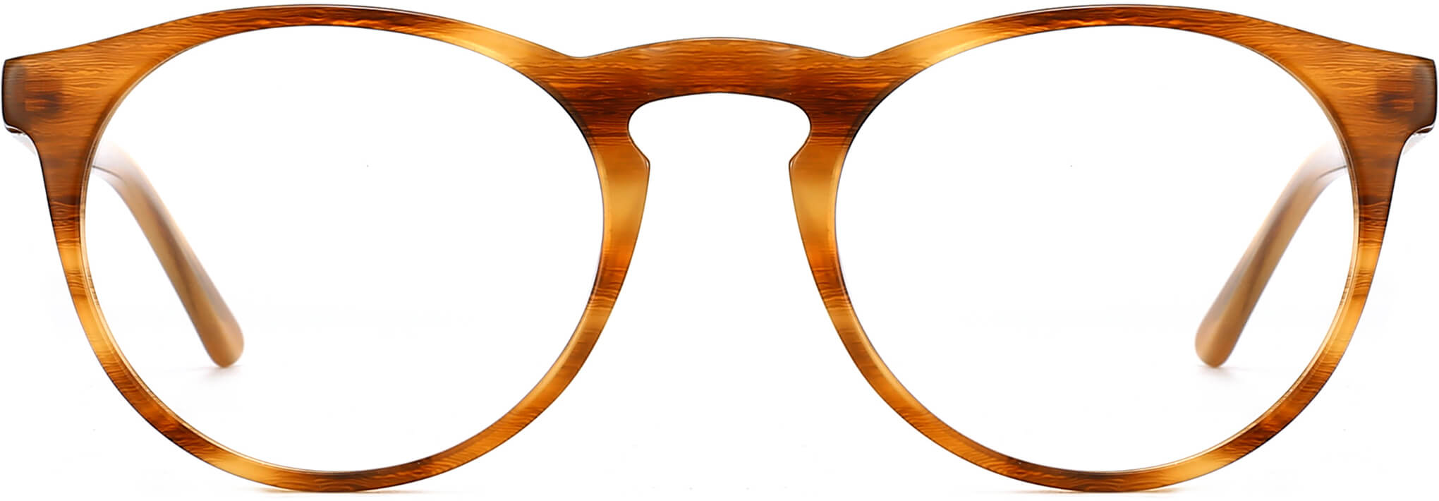 Dudley round tortoise Eyeglasses from ANRRI, front view