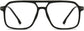 Dustin Square Black Eyeglasses from ANRRI, front view