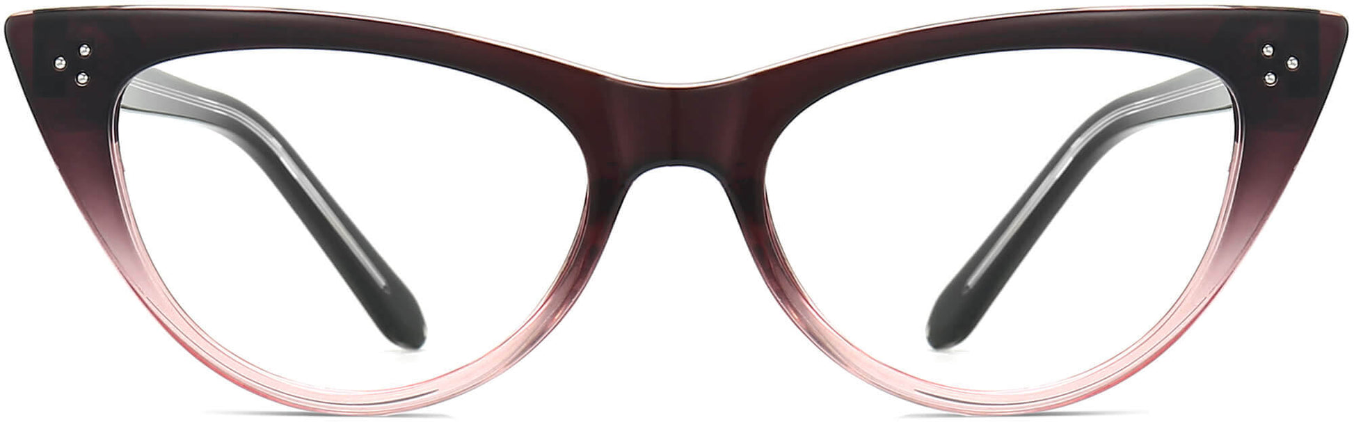 Eden Cateye Pink Eyeglasses from ANRRI, front view