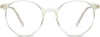 Elaine Round Clear Eyeglasses from ANRRI, front view