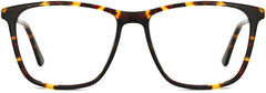 Eleanore Square Tortoise Eyeglasses from ANRRI, front view