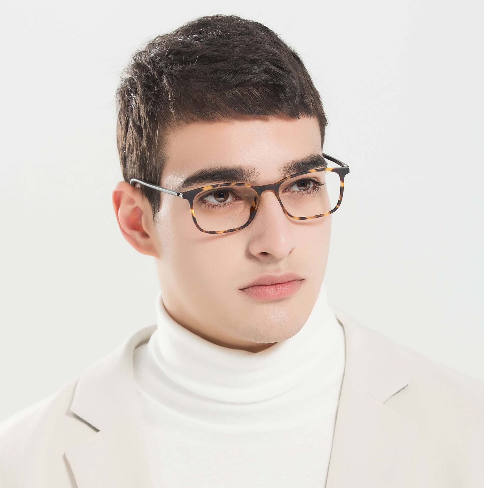 elgrad rectangle tortoise Eyeglasses for Men from ANRRI