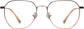 Elise Geometric Black Eyeglasses from ANRRI, front view