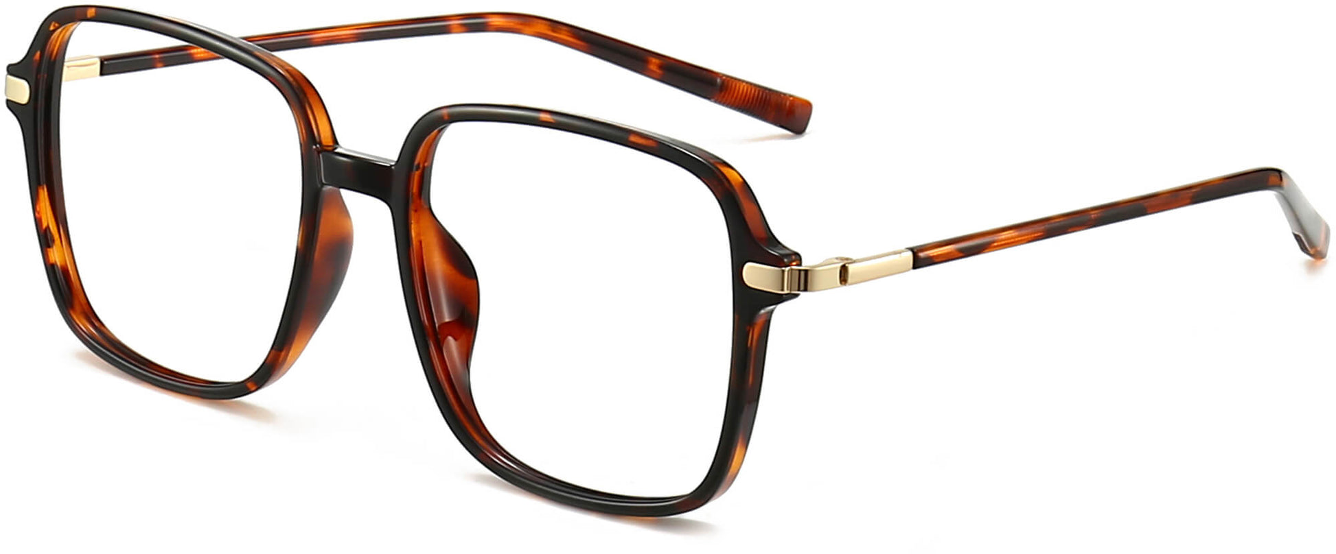 Elodie Square Tortoise Eyeglasses from ANRRI, angle view