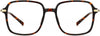 Elodie Square Tortoise Eyeglasses from ANRRI, front view