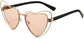 Eloise Gold Stainless steel Sunglasses from ANRRI, angle view