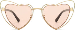 Eloise Gold Stainless steel Sunglasses from ANRRI, front view