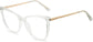 Elsa Cateye Clear Eyeglasses from ANRRI, angle view